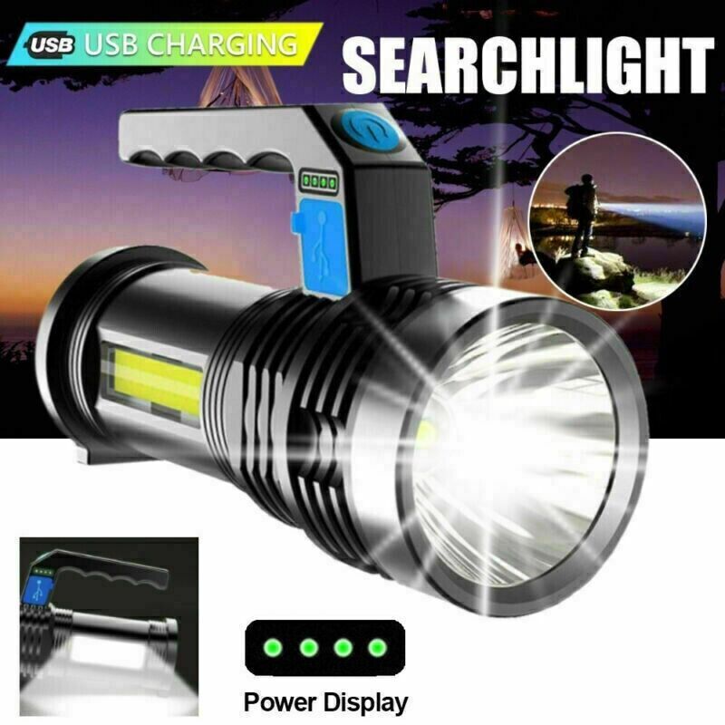 Lampe torche LED USB rechargeable COB - Camping 3 modes