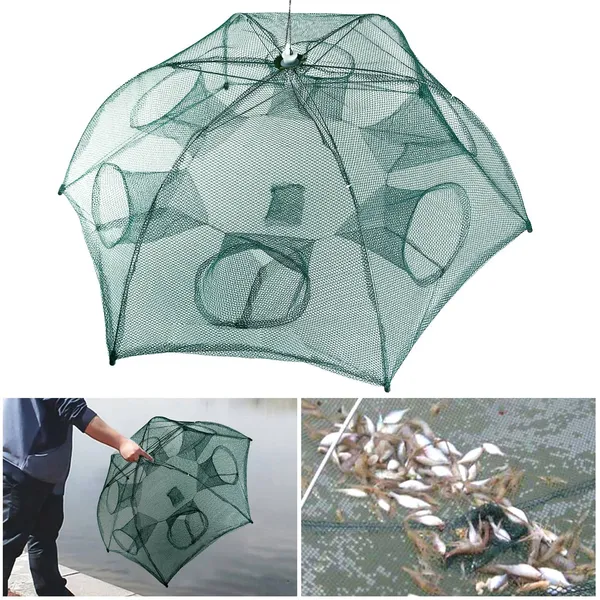 Piège à poisson filet 6 côtés automatique