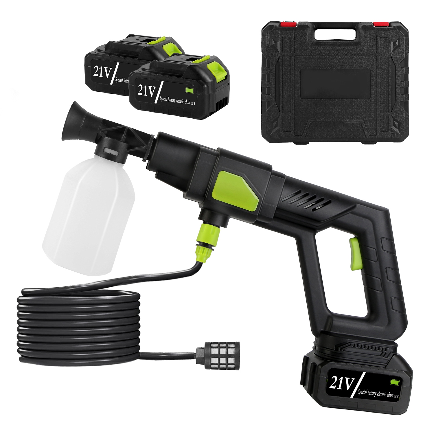 Nettoyeur pression sans fil portable 435PSI batterie 21V
