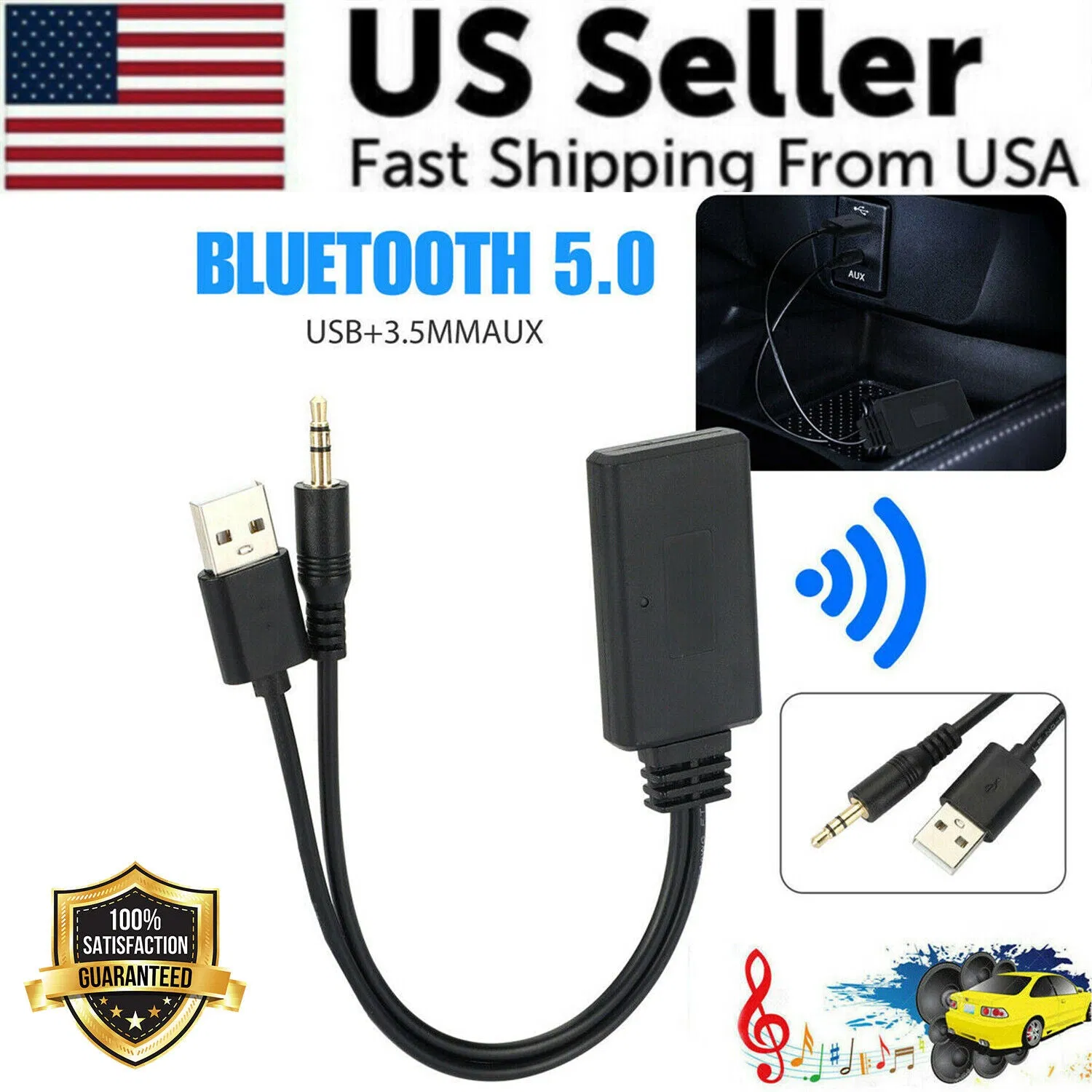 Adaptateur Bluetooth 5.0 2 en 1 USB transmetteur récepteur