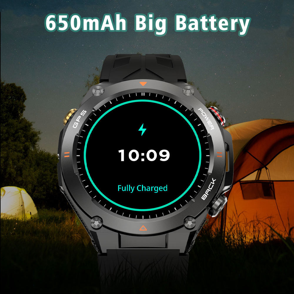Montre intelligente GPS SENBONO écran 1.45'' altimètre