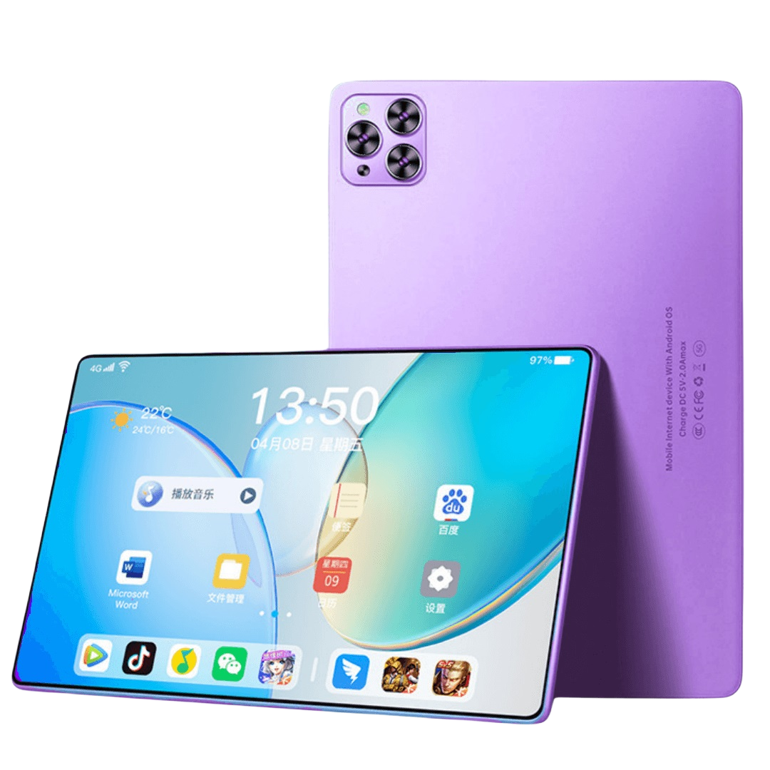 Tablette 10,1po, 4GB RAM, Android 12, MTK6762, 4G