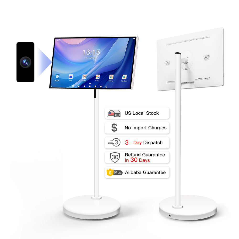 Écran tactile 24po Android 128GB, batterie intégrée