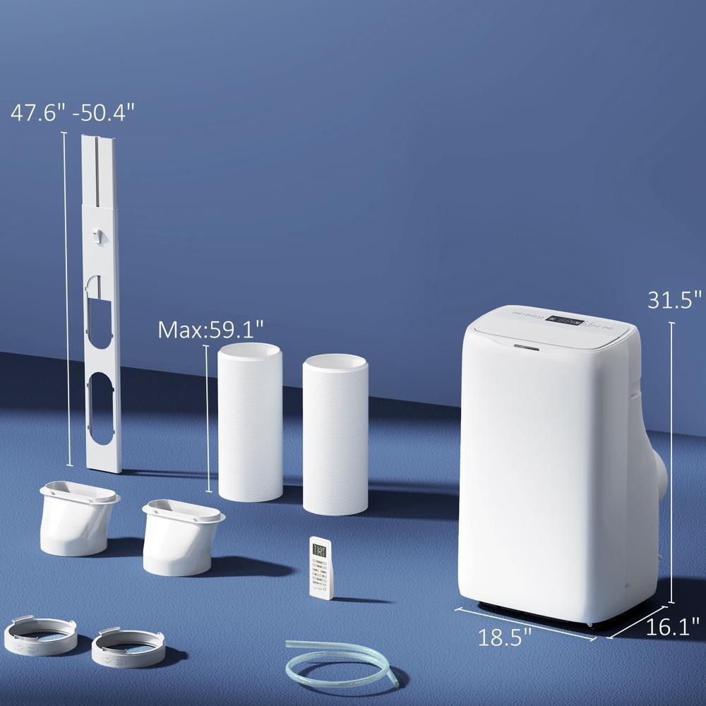 Climatiseur portatif 14000 BTU, inverseur, double tuyau