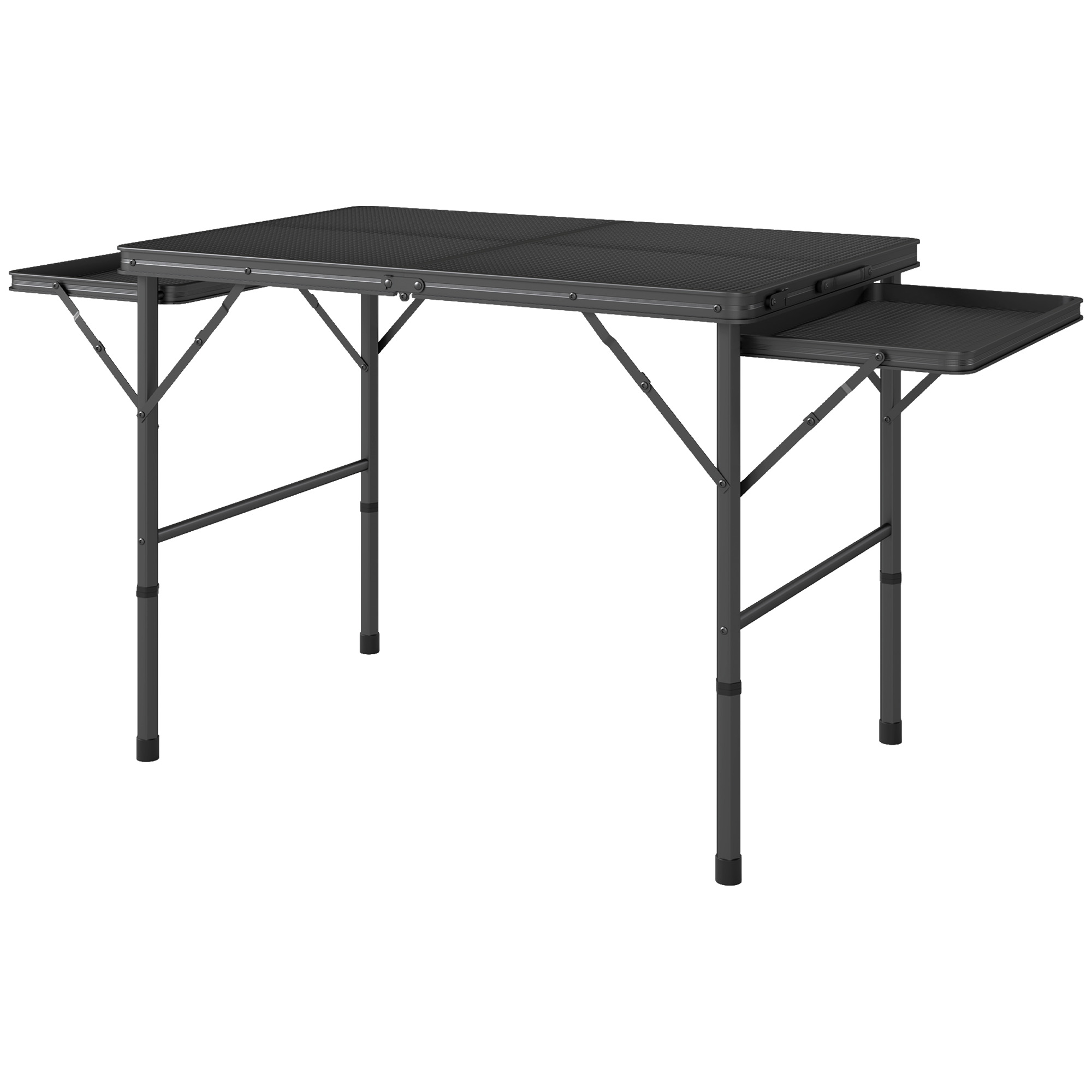 Table camping 4,5 pi portable ailes ajustable métal