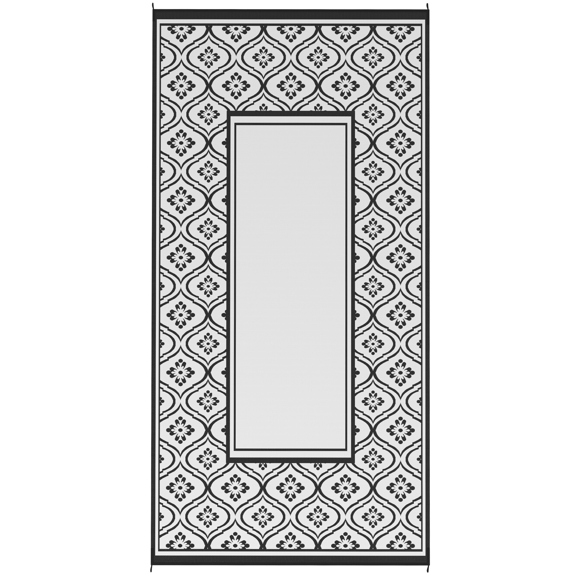 Tapis extérieur réversible 9x18 imperméable sac transport