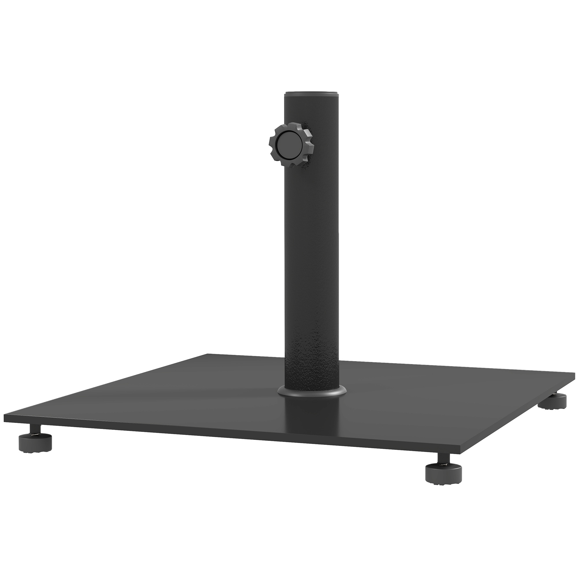 Socle parasol carré 29 lbs noir patio