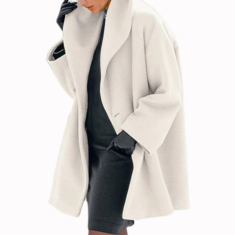 Manteau à Capuche Laine Taille Plus Femme Hiver