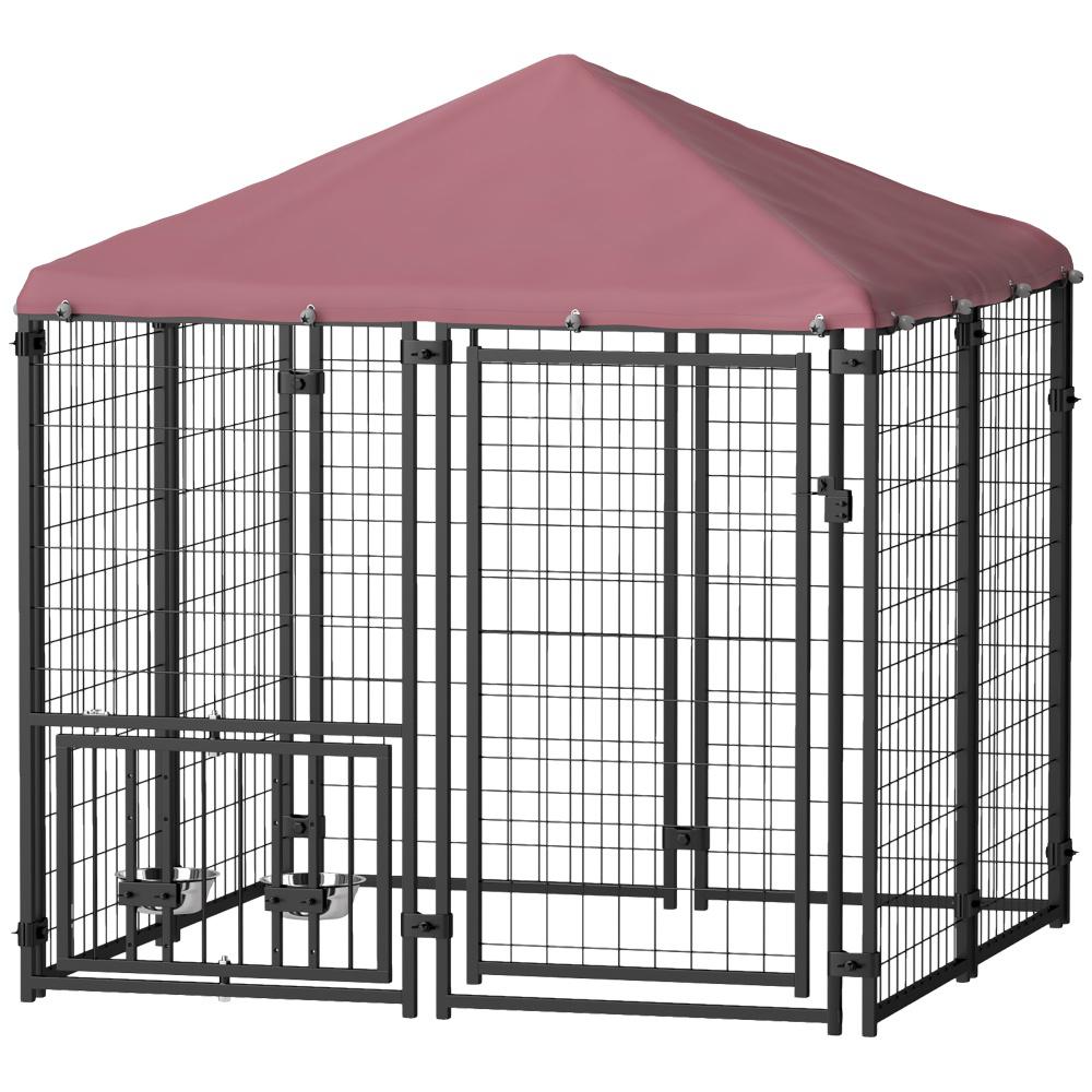 Chenil extérieur grillage 4,6 x 4,6 x 5
