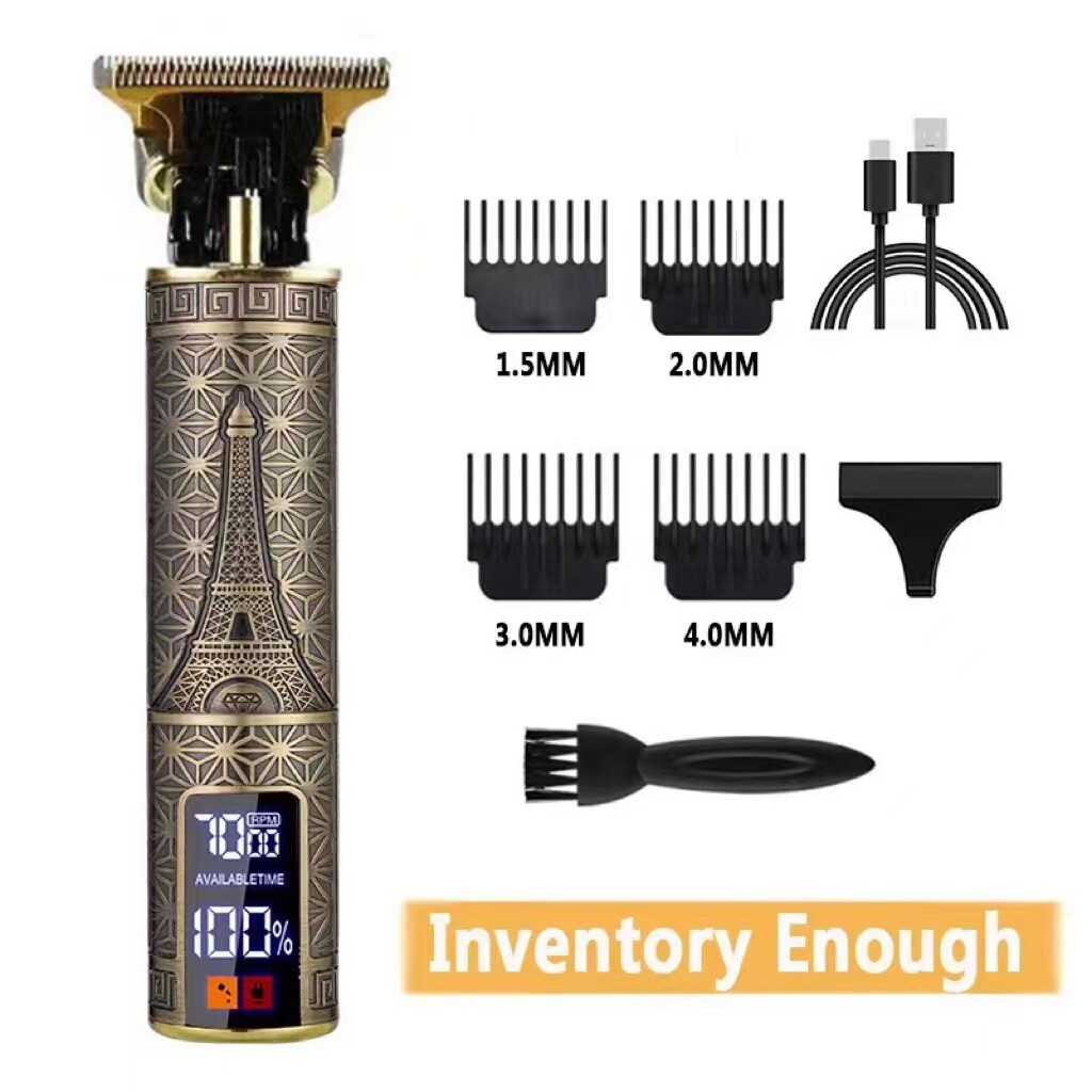 Tondeuse barbe rechargeable USB sans fil homme