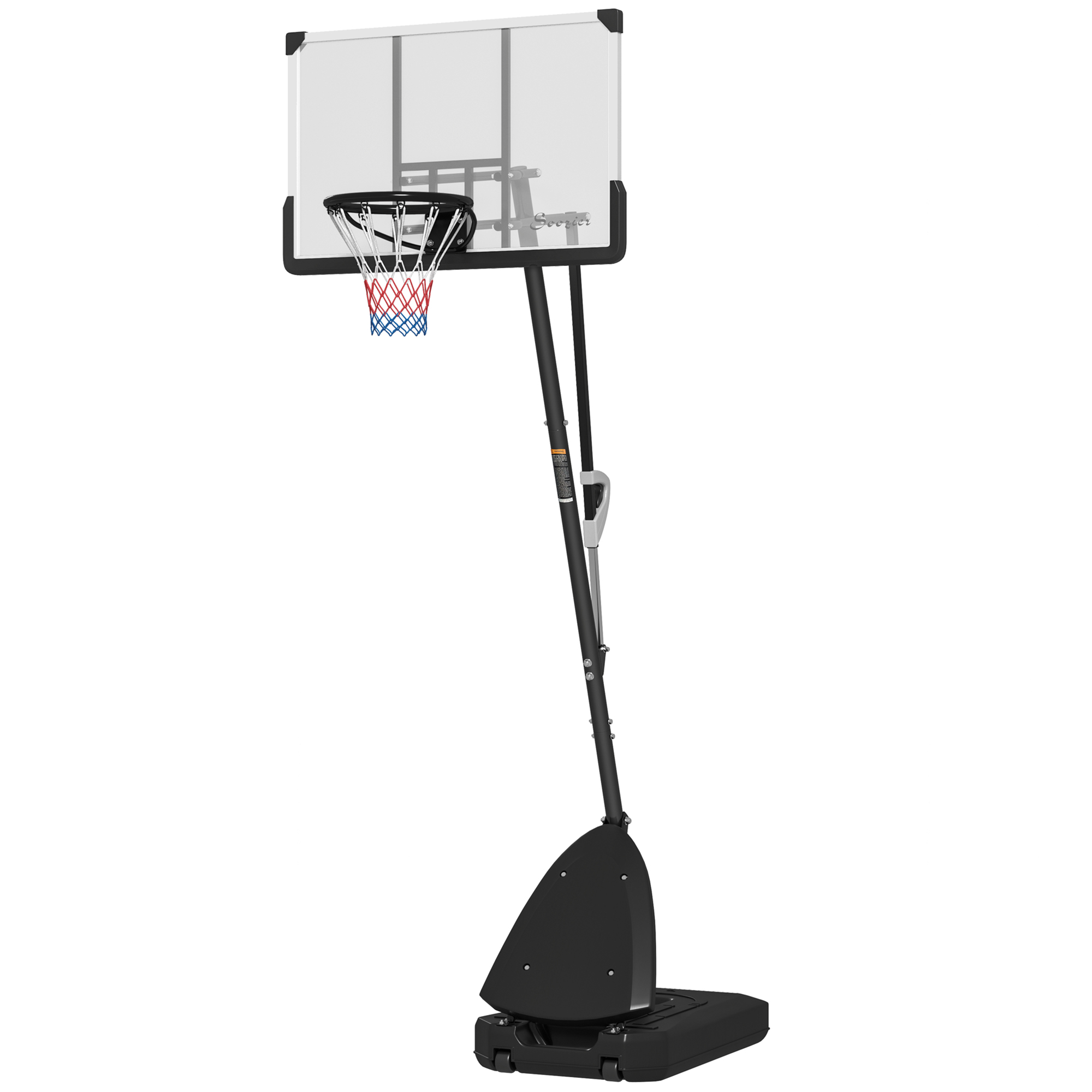 Panier basketball 5-10 pi, système indépendant, panneau 44"