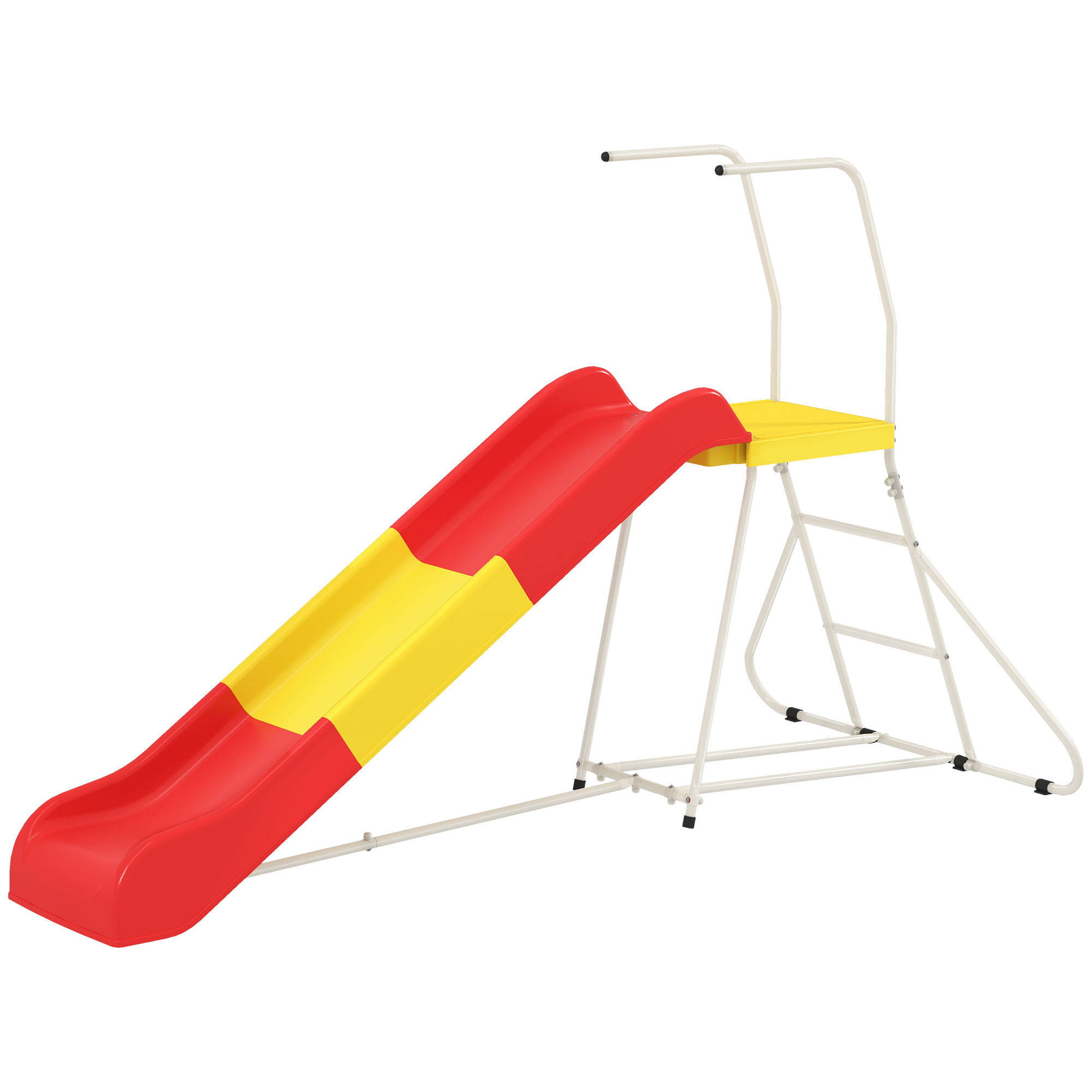 Glissade enfants 6pi métal équipement terrain jeu, échelle, rouge