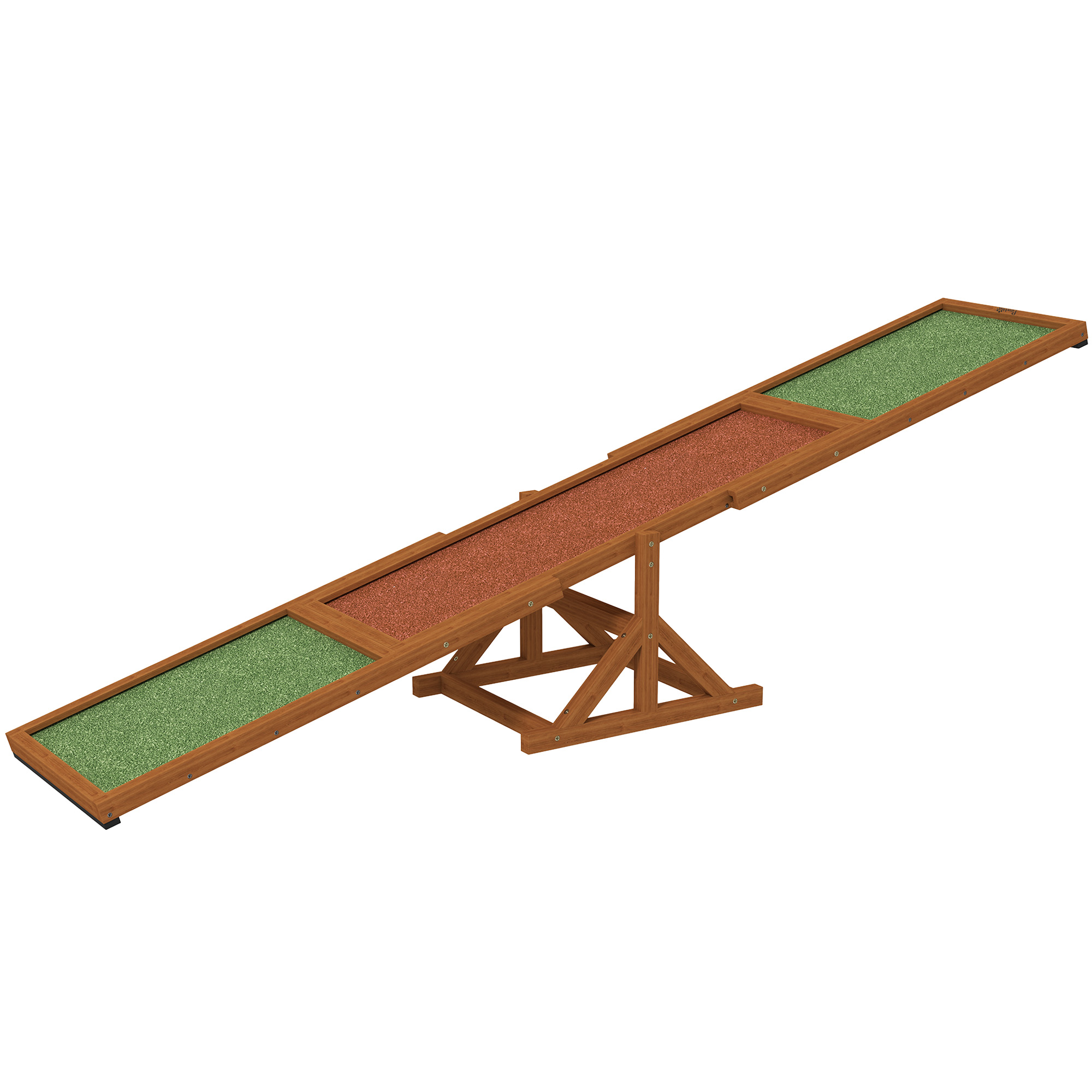 Bascule agility chien bois 83Lx16Lx14H orange