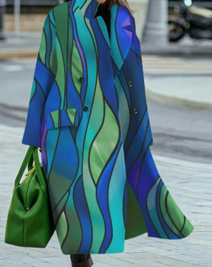 Manteau Laine Femme Manche Longue Nouveau Style Européen