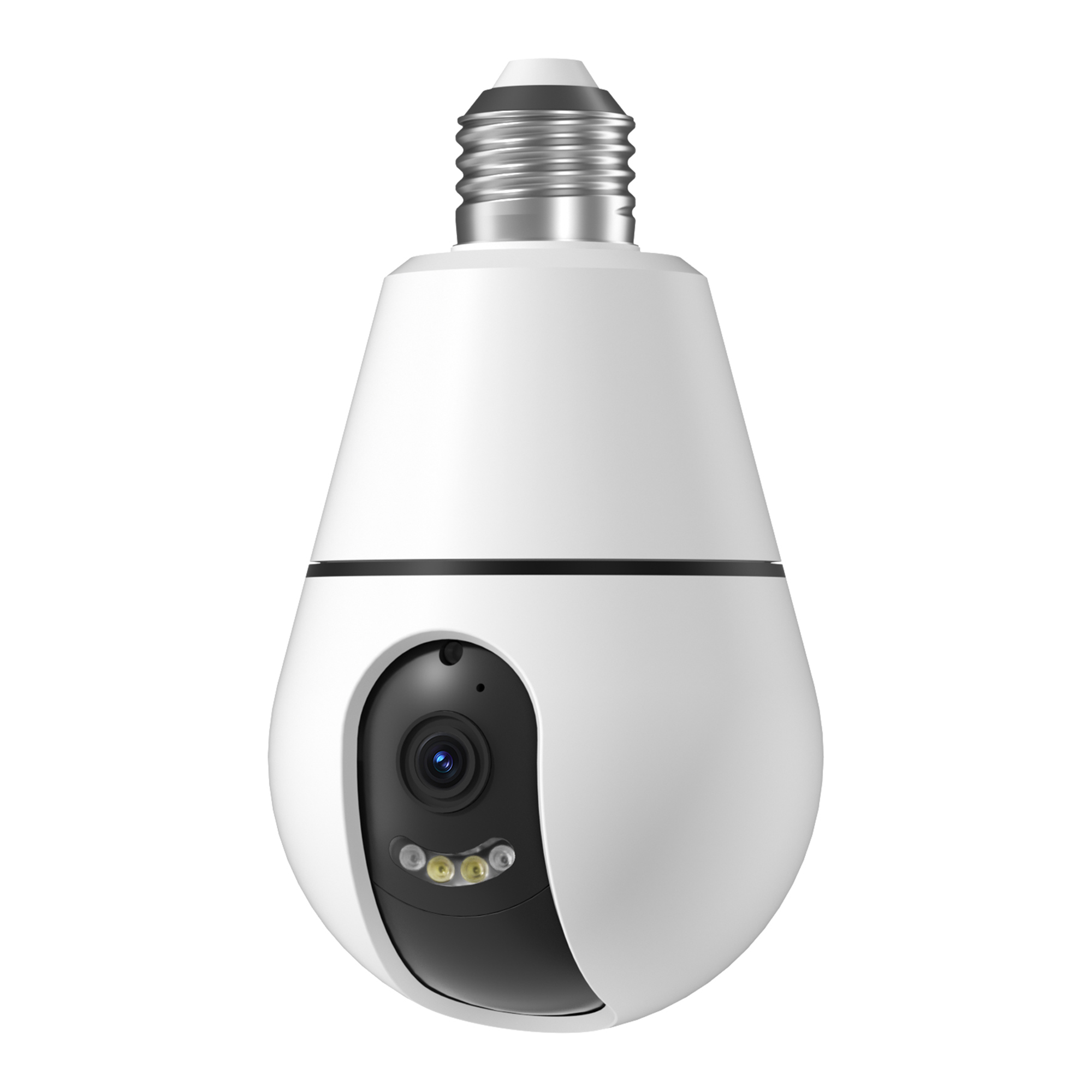 Caméra ampoule E27 WiFi détection AI 360°, sécurité cachée
