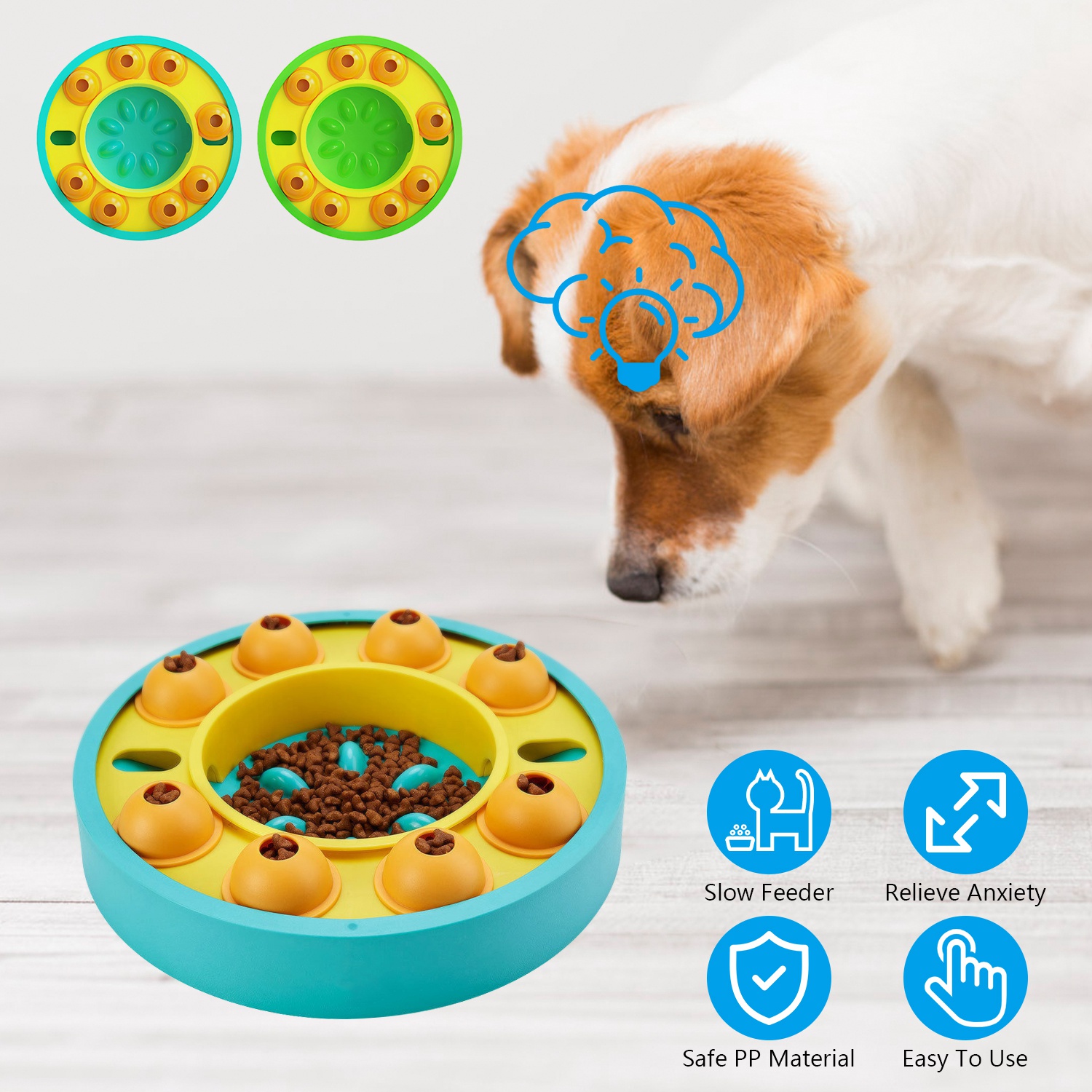 Mangeoire puzzle chien jouet distributeur friandises entraînement