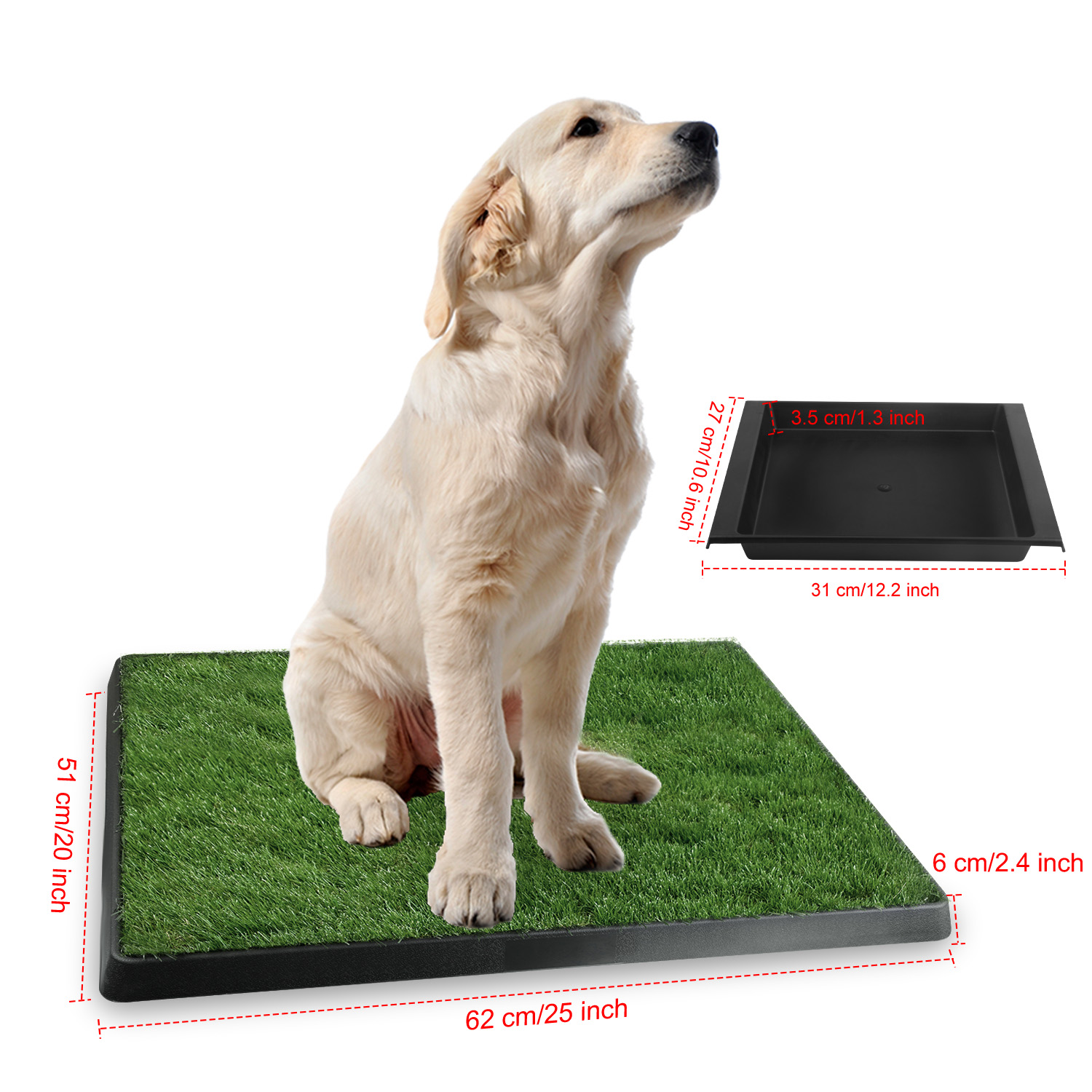 Tapis toilette chat herbe artificielle intérieur extérieur