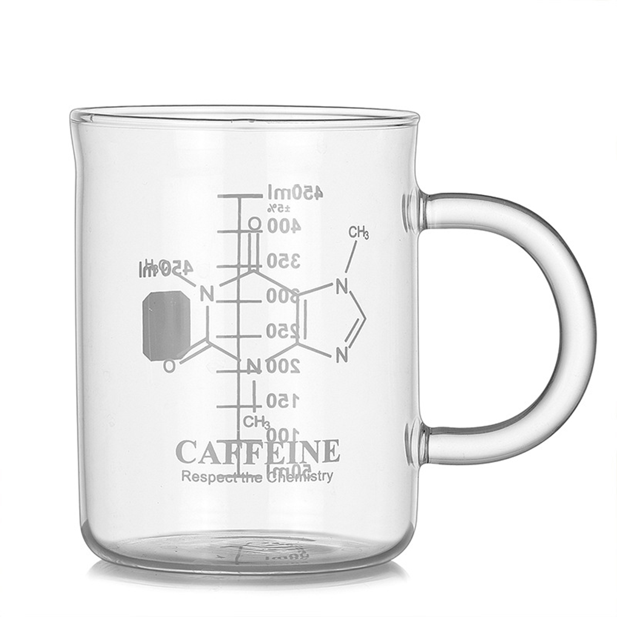 Tasse verre borosilicate 1 pc - Tasse café gradué