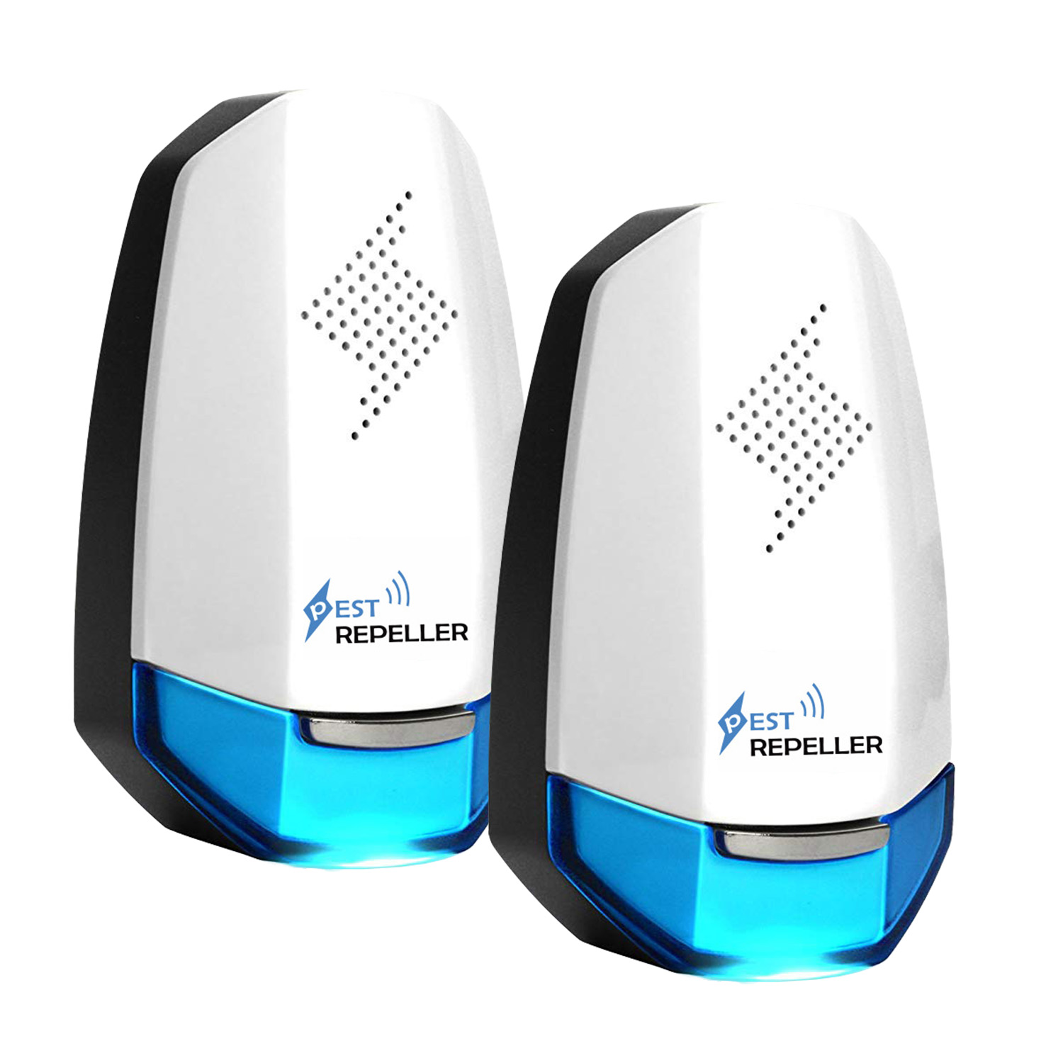 2x Répulsif ultrasonique parasites veilleuse, cafards souris rodents