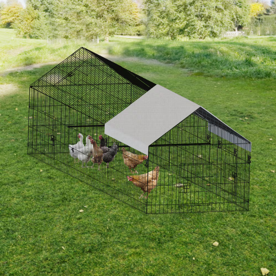 Poulailler métal extérieur ferme volailles