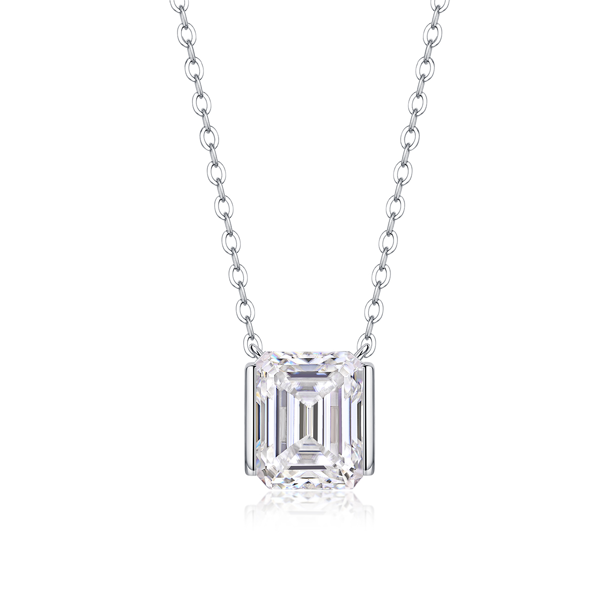 1The Brilliance In A Small Space - Pendentif moissanite S925 argent