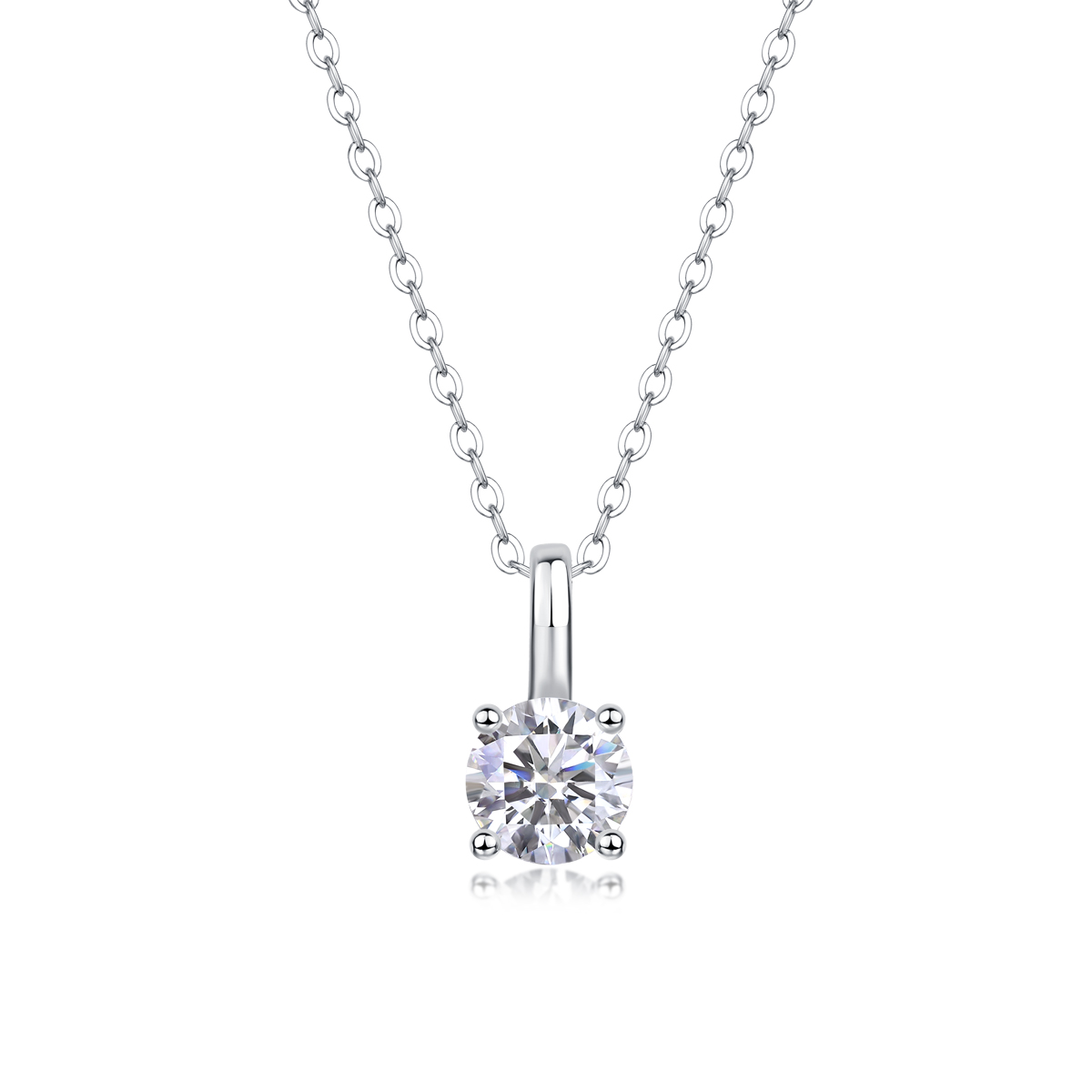 1Rencontre - Pendentif Moissanite 1ct S925 Argent