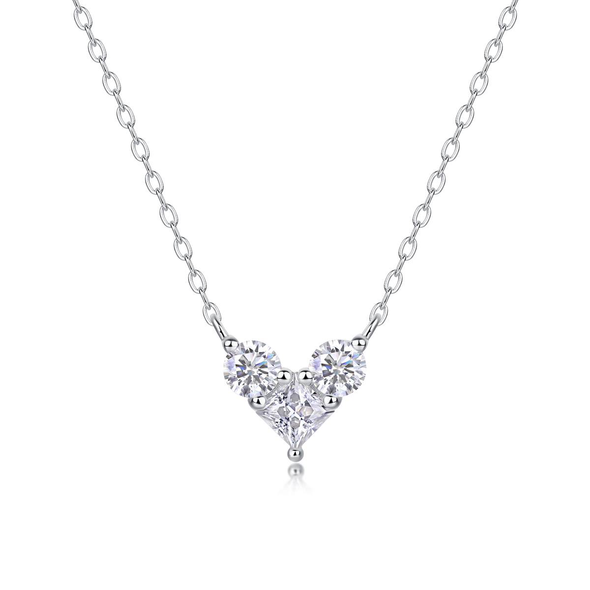 1Amour Présent - Pendentif Moissanite S925 Argent