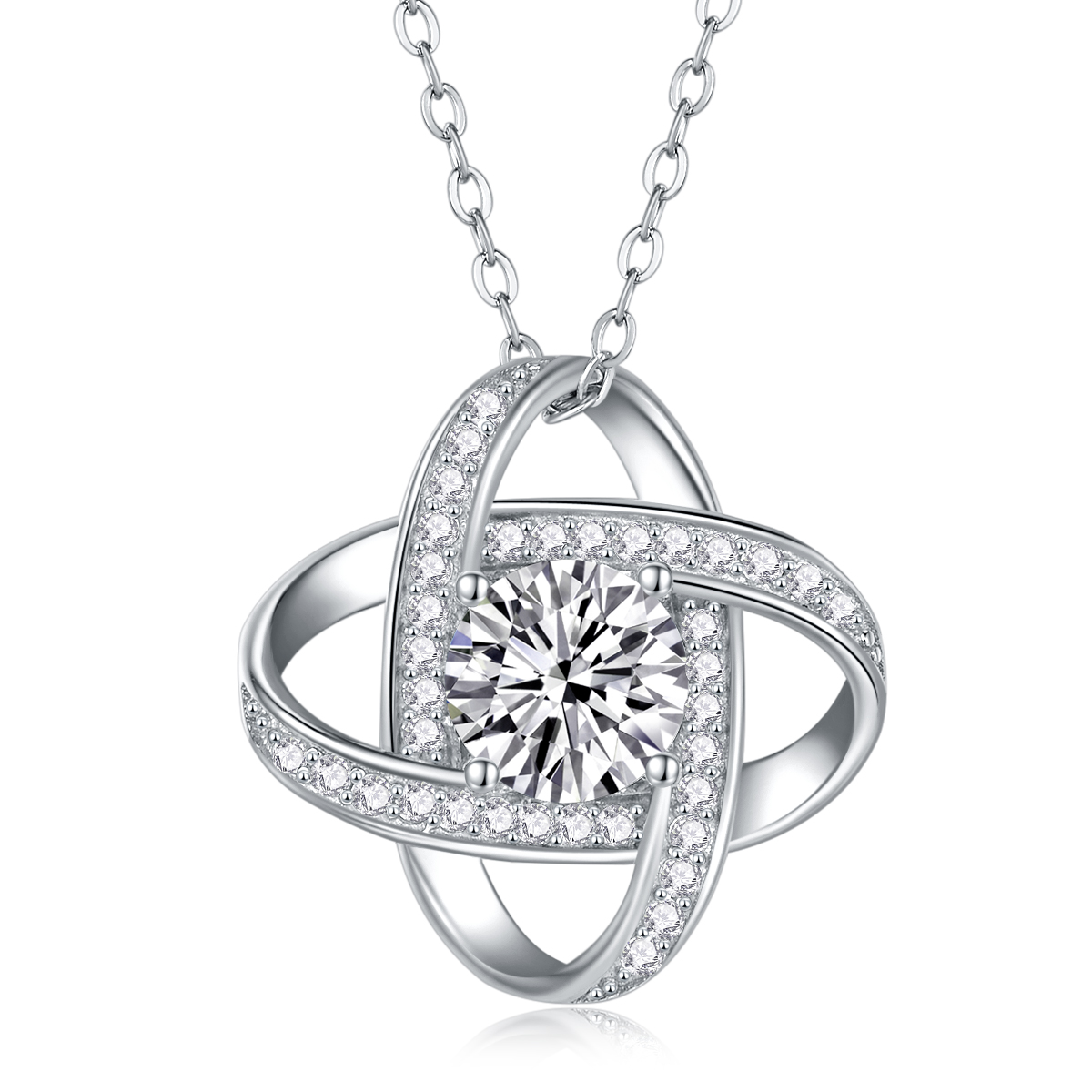 1Réciproque - Pendentif Moissanite 1ct S925 Argent