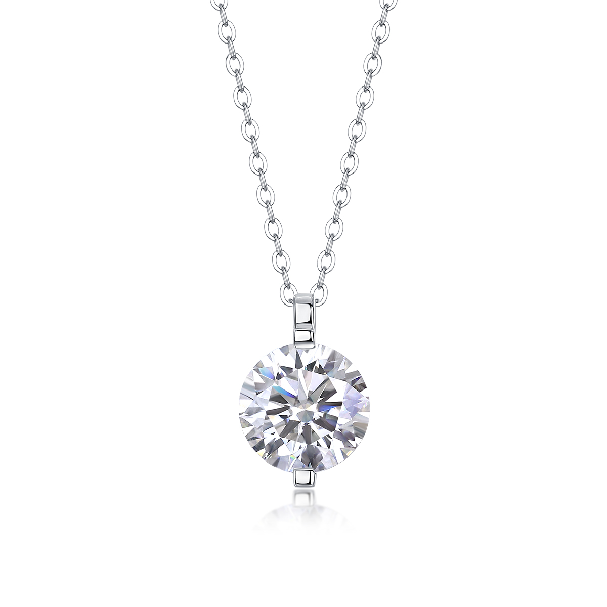 1Le Temps Dure - Pendentif Moissanite 2-5ct S925 Argent