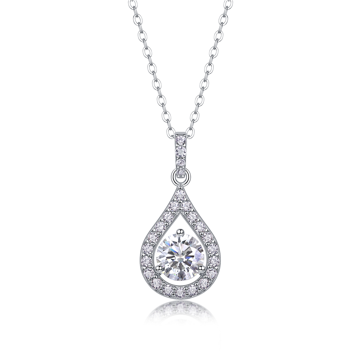 1Heart Charm - Bijou moissanite 1 carat S925 argent sterling