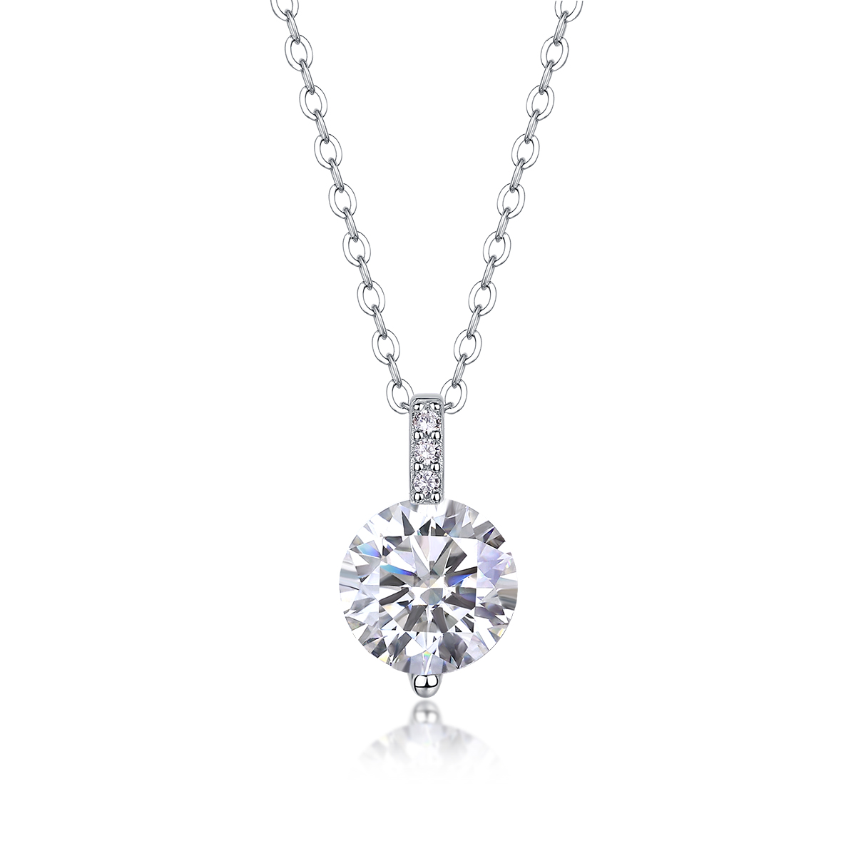 1Brillance Vie - Pendentif Moissanite 2ct S925 Argent