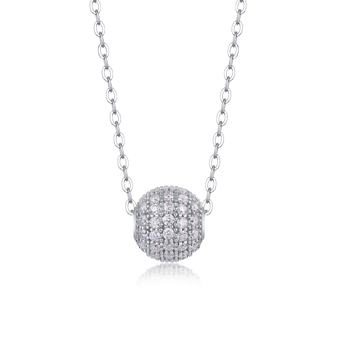 1Meet At This Moment - Ensemble pendentif moissanite S925