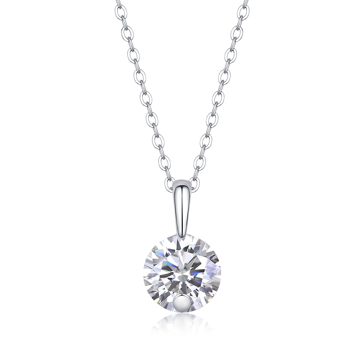 1Étoile - Pendentif Moissanite 2ct S925 Argent
