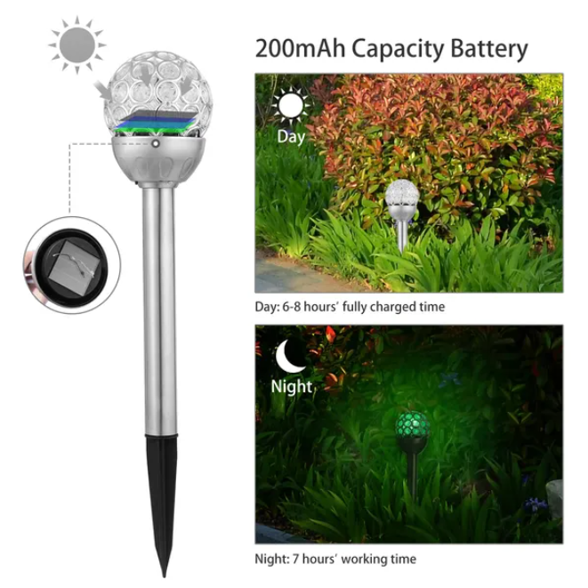 Solarek 3 lampes solaires RGB IP44 jardin décor noël