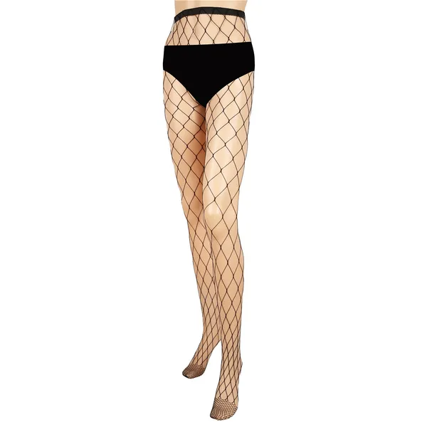 Collant Filet Sexy Taille Haute Femme