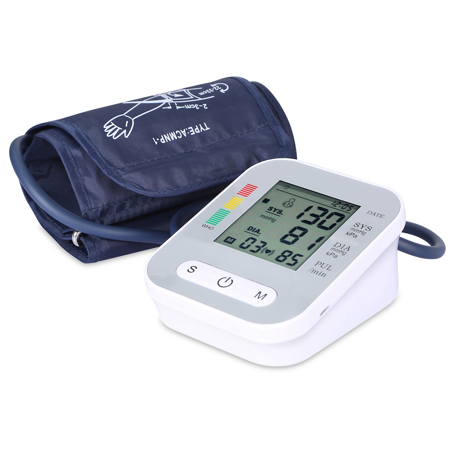 Tensiomètre bras numérique LCD fréquence cardiaque