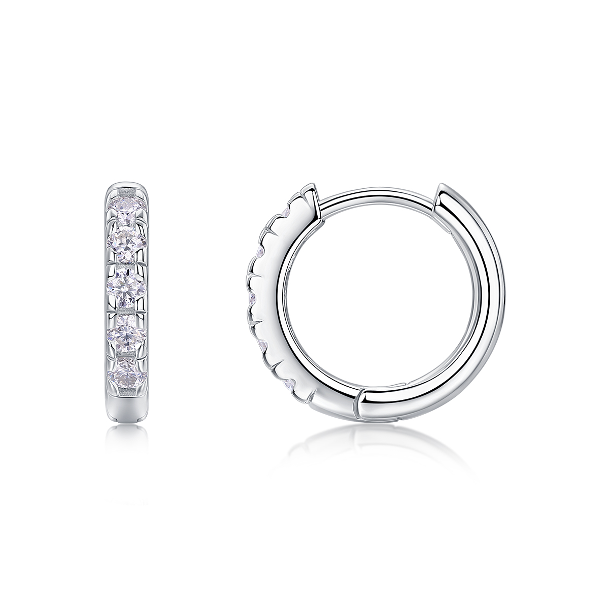 1Summer Iced Tea - Ensemble boucles moissanite S925