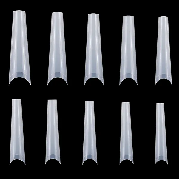 500 embouts ongles faux courbe C - demi-couverture français