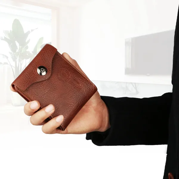 Portefeuille hommes bifold RFID anti-fraude