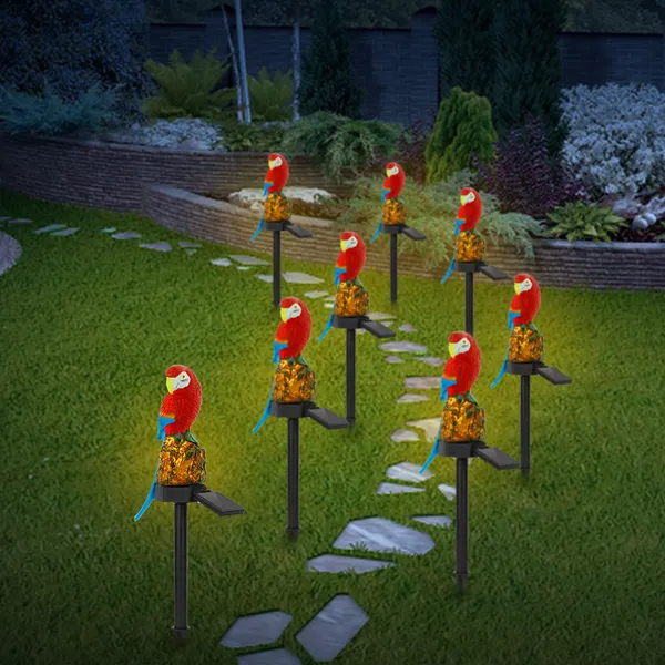 Lampadaire perroquet solaire IP65 DEL étanche