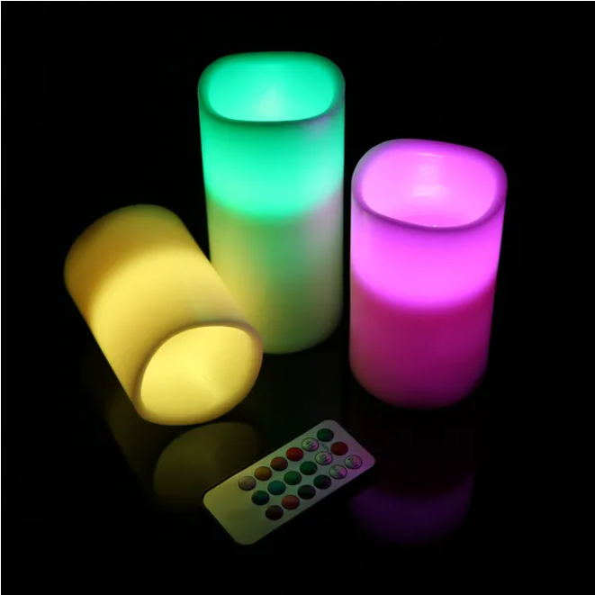 Chandelle LED sans fil à piles clignotante