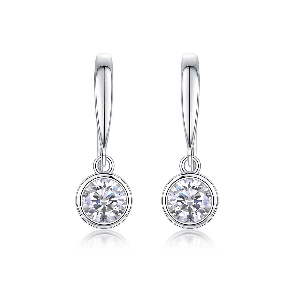 1Soft Light And Sweet Whispers - Boucles moissanite S925 argent