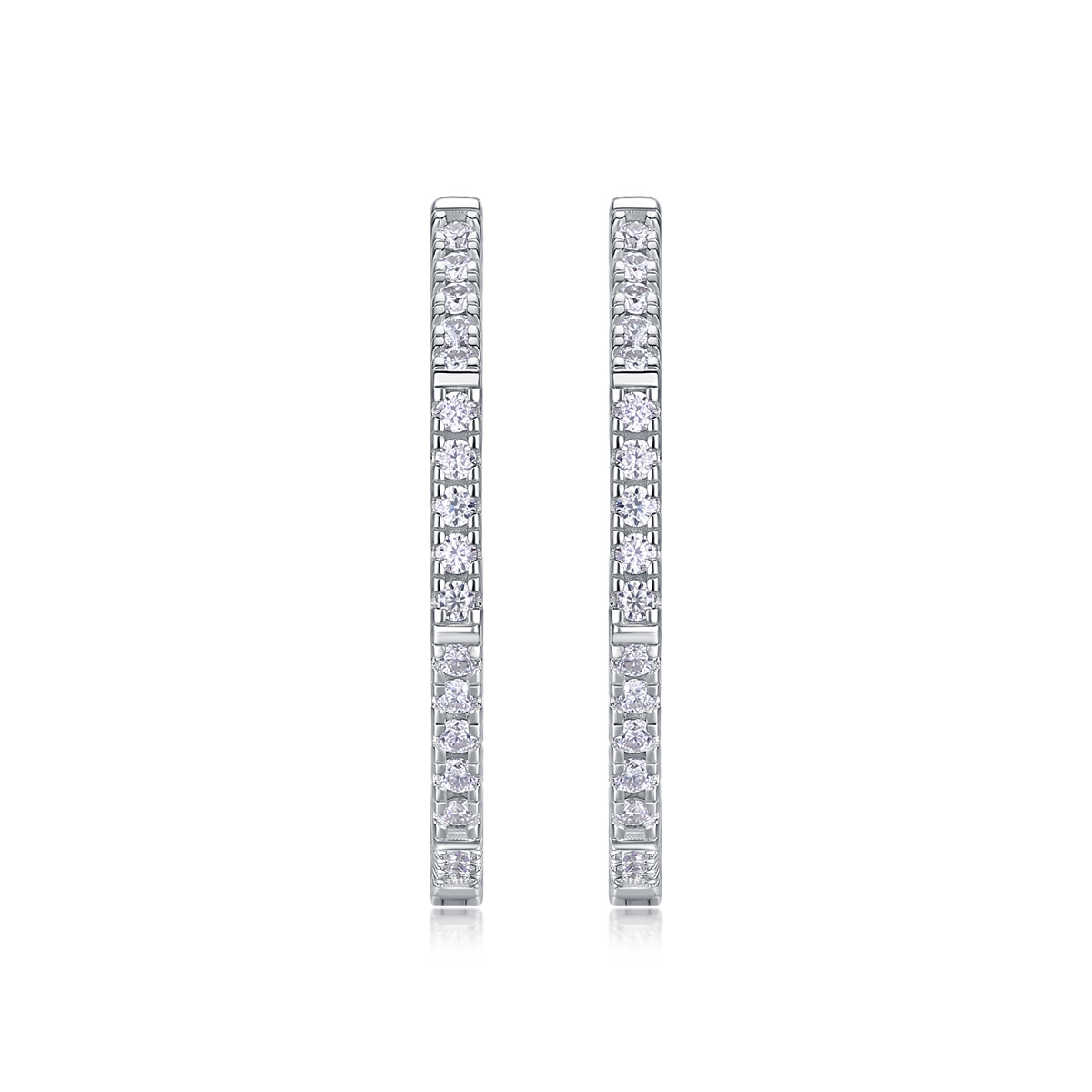 1Modern Star Ring - Boucles moissanite S925 argent sterling