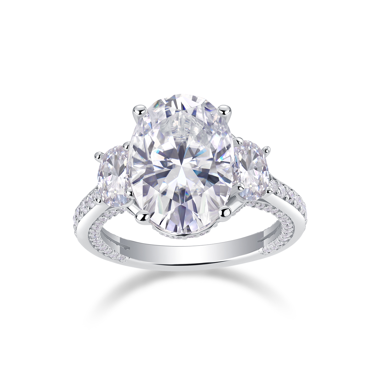 1Crown Of Radiance - Accessoire moissanite S925 argent/platine couronne