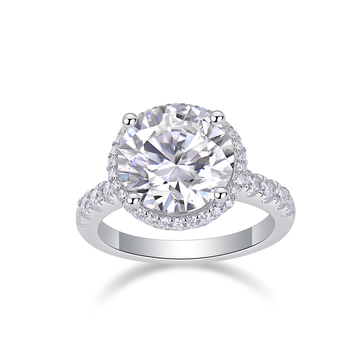 1Starry Sky - Ensemble moissanite 5ct S925 plaqu