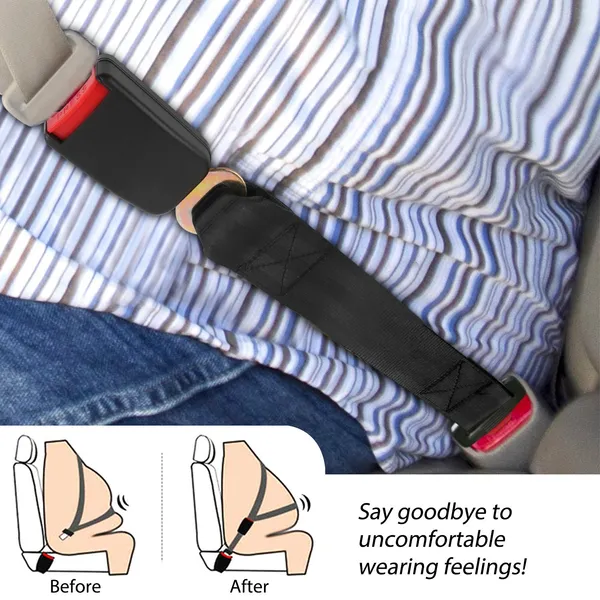 Rallonge ceinture sécurité auto 2pcs 14.37po