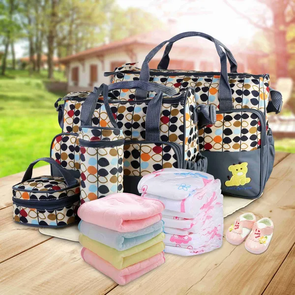Ensemble 5 sacs à couches maman bandoulière