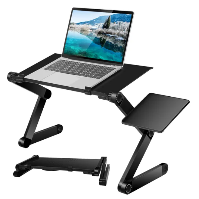 Bureau pliable avec plateau souris alliage aluminium