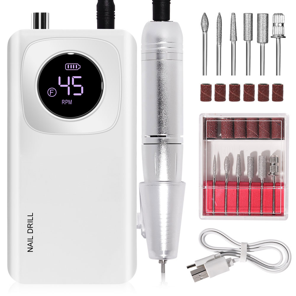 Lime ongles électrique rechargeable 45000RPM - Perceuse gel