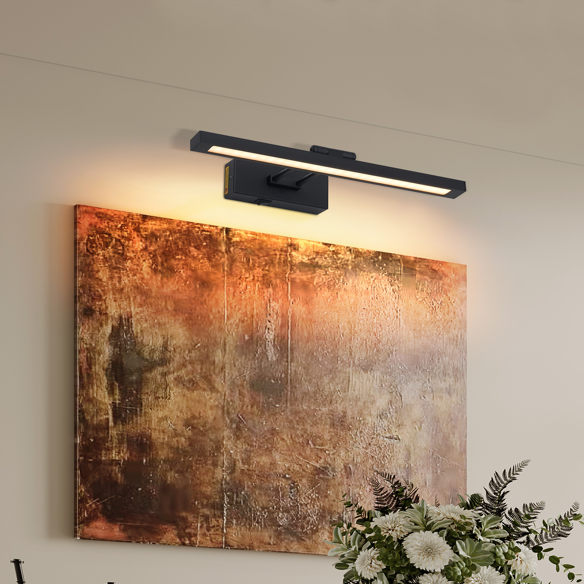 Applique Tableaux DEL Piles Télécommande 16po Dimmable